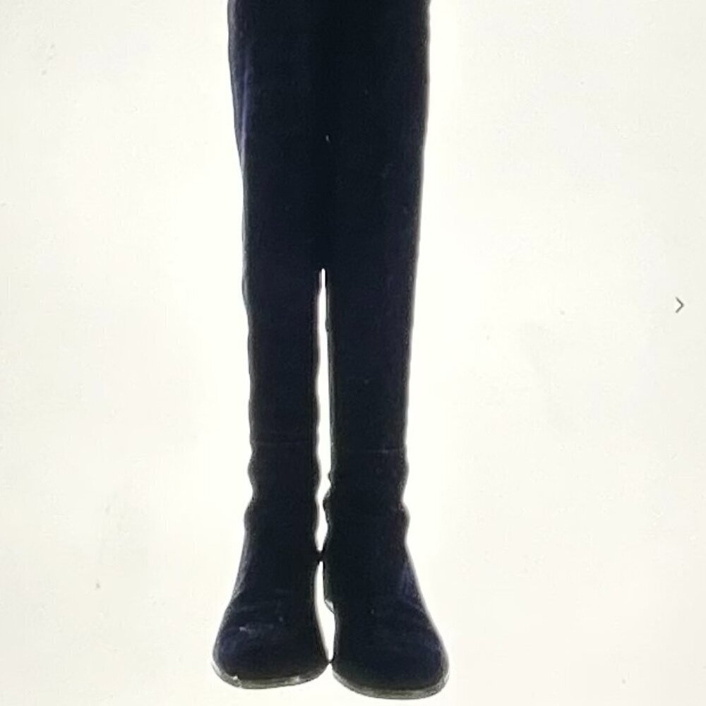 Stuart Weitzman Suede Boots in Black & Blue Color Size 9